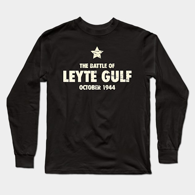 Battle Of Leyte Gulf - World War 2 / WWII Long Sleeve T-Shirt by Wizardmode